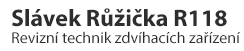 Slávek Růžička R118 - inspekce - revize - revizní zkoušky - školení jeřábníků, vazačů, obsluh pracovních zvedacích plošin